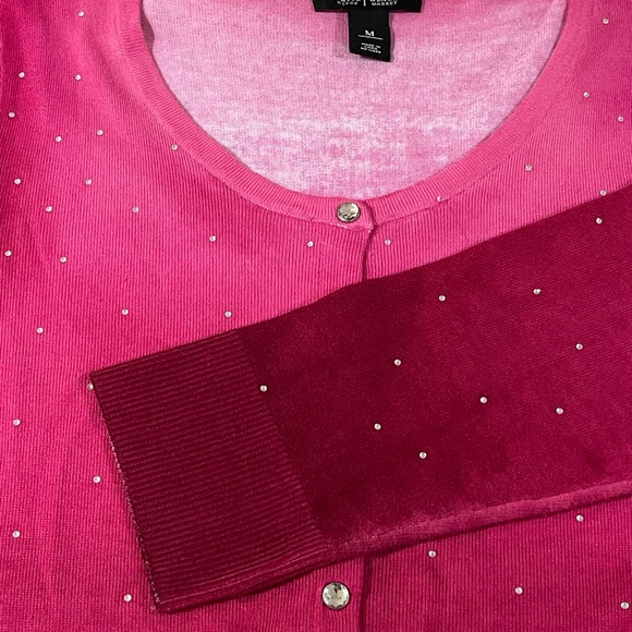 WHBM White House Black Market Cardigan Sweater with stones - Picture 6 of 12